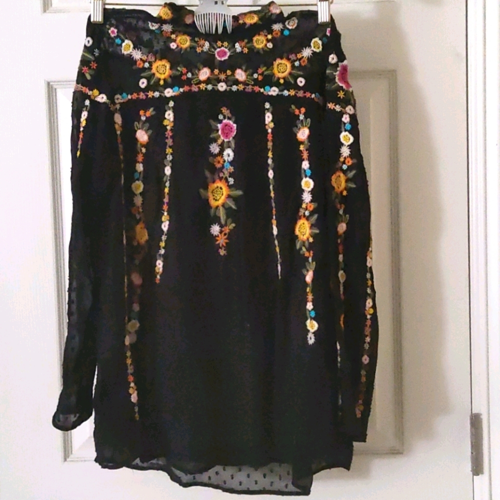 Zara embroidered blouse. Limited edition